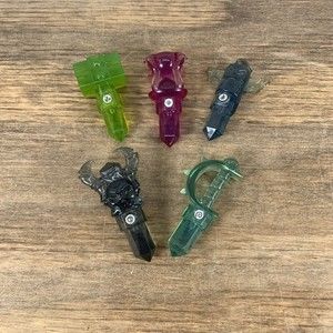 Lot Of 5 SKYLANDERS Trap Team Crystals - Undead Skull, Fire Torch ++++++